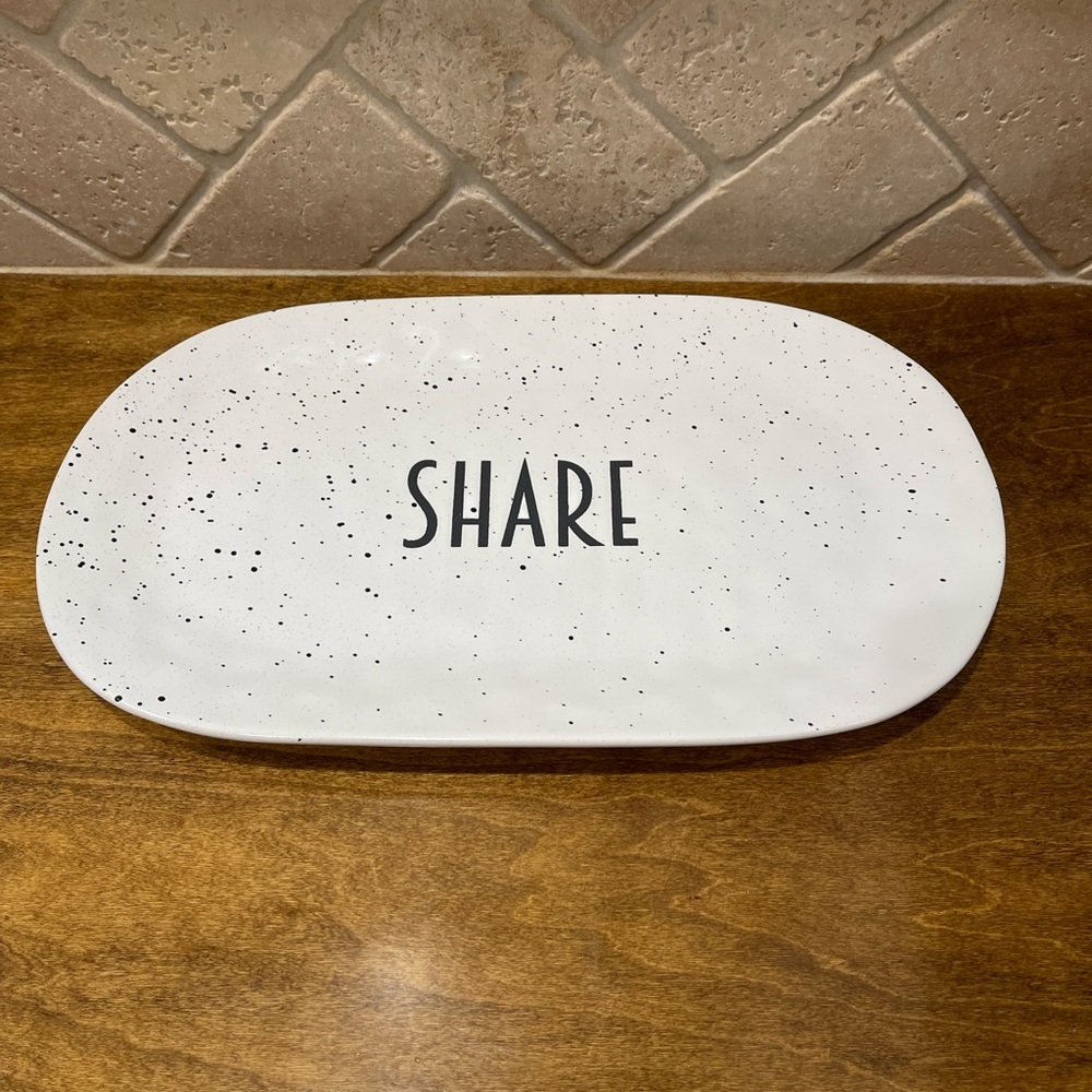 Kirkland's White Ceramic Platter
